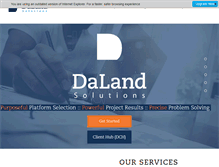 Tablet Screenshot of dalandsolutions.com